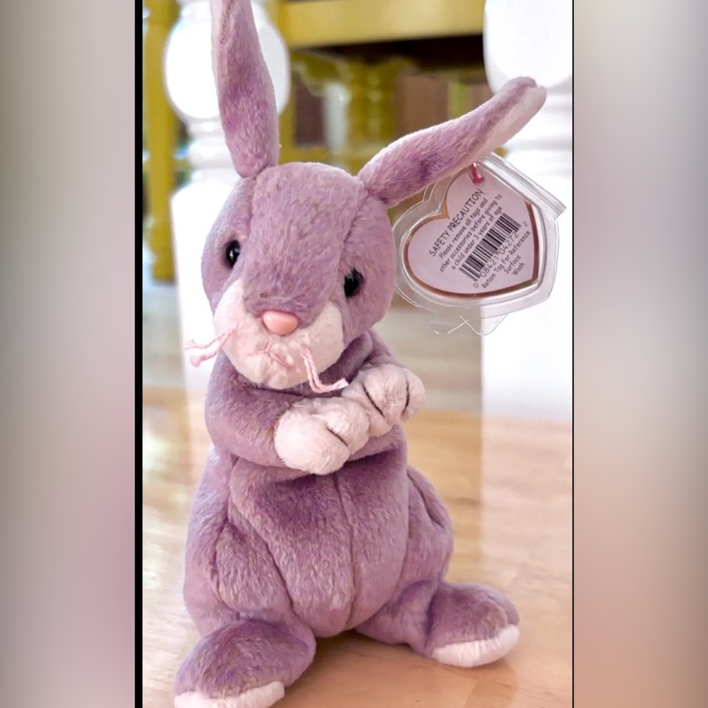 Vintage Ty Purple bunny Plush